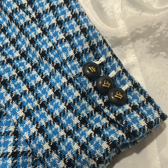 Louis Ferris Neiman Marcus Exclusive Plaid 3 Button Suit Jacket - Picture 6 of 9